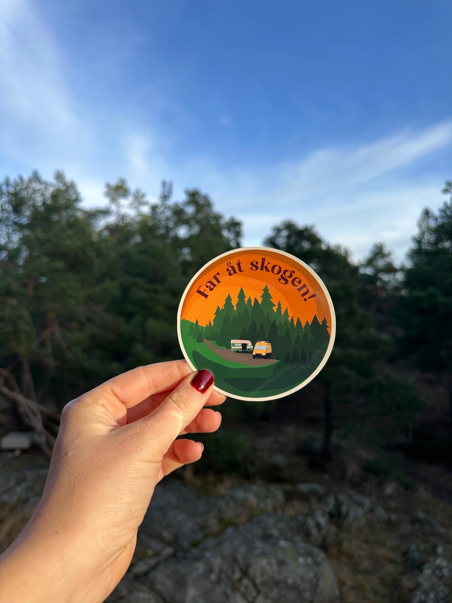 Sticker: Far åt skogen!